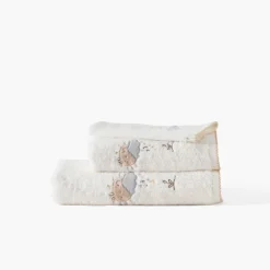 Fashion Cape de bain coton bio Bienvenue blanc Enfant Capes De Bain