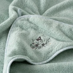 Fashion Cape de bain coton bio Jardine amande Enfant Capes De Bain