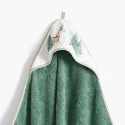 Discount Cape de bain coton Féeries vert tendre Enfant Capes De Bain