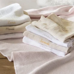 Clearance Coffret semainier de langes coton bio Bienvenue Enfant Coffrets Cadeaux|Nouveautés Bébénew