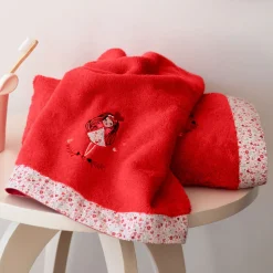 Cheap Drap de bain coton bio Mes rêves rouge tendre Enfant Draps De Bain