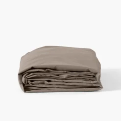 Best Drap housse coton lavé Songe taupe Draps Housse