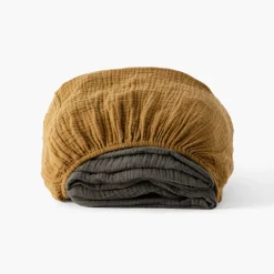 Best Drap housse gaze de coton Infini écorce et absynthe Draps Housse