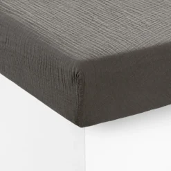 Best Drap housse gaze de coton Infini écorce et absynthe Draps Housse