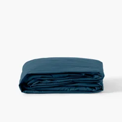 Store Drap housse percale de coton Neo bleu prusse Draps Housse