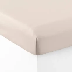 Store Drap housse satin de coton lavé bio Quartz dune Femme Coffrets Cadeaux|Draps Housse