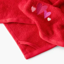 Best Sale Essuie mains coton Aime rouge Torchons & Essuie-mains