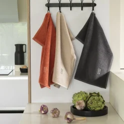 Shop Essuie mains coton Signature charbon Homme Torchons & Essuie-mains|Coffrets Cadeaux