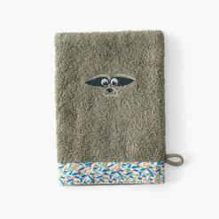 Cheap Gant de toilette Playful kaki Enfant Gants De Toilette
