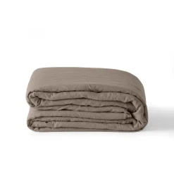 Discount Housse de couette enfant lin et coton lavé Songe taupe Enfant Housses De Couette