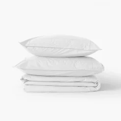 Best Housse de couette percale de coton Neo blanc Housses De Couette