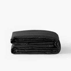 Best Housse de couette percale de coton Neo anthracite Housses De Couette