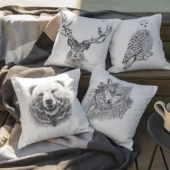 Best Sale Housse de coussin coton Elaphe Homme Housses De Coussin|Coffrets Cadeaux