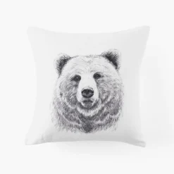 Hot Housse de coussin coton Grizzli Homme Housses De Coussin|Coffrets Cadeaux