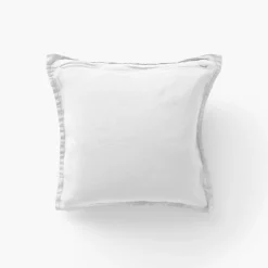 Cheap Housse de coussin lin lavé Songe blanc Housses De Coussin