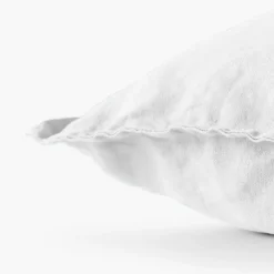 Cheap Housse de coussin lin lavé Songe blanc Housses De Coussin