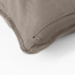 Best Sale Housse de coussin lin lavé Songe grège Housses De Coussin