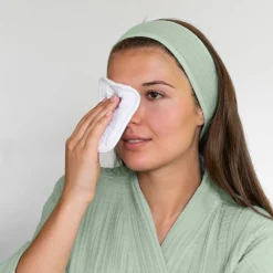 Best Sale Lot de 6 carrés démaquillants lavables coton et gaze de coton biologique Naturelle Femme Coffrets Cadeaux|Accessoires Beauté