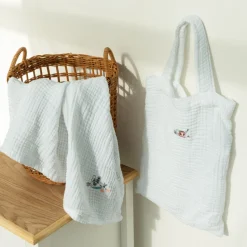 New Maxi lange gaze de coton bio Jardine blanc Enfant Accessoires