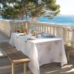 Cheap Nappe coton Mykonos blanc Nappes