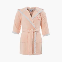 Best Sale Peignoir bébé coton biologique à capuche Devine blush Enfant Peignoirs 12 Mois - 10 Ans