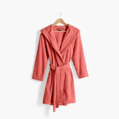 Discount Peignoir femme à capuche uni coton biologique Osmose pétale Femme Peignoirs Femme