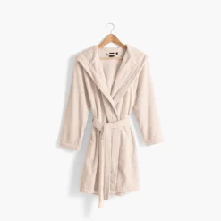 Outlet Peignoir femme à capuche uni coton biologique Osmose naturel Femme Coffrets Cadeaux|Peignoirs Femme