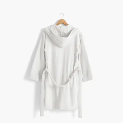 Cheap Peignoir femme à capuche uni coton biologique Osmose blanc Femme Peignoirs Femme