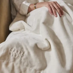 Best Plaid polaire Oslo ivoire Femme Coffrets Cadeaux|Plaids Et Couvre-lits