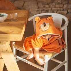 Discount Poncho enfant coton bio à capuche Safari Enfant Ponchos