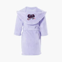 Fashion Robe de chambre enfant polaire à capuche Anouchka parme Enfant Robes De Chambre