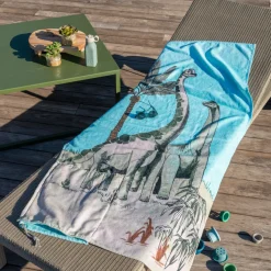 Clearance Sac de plage imprimé Dinotopi La Plage