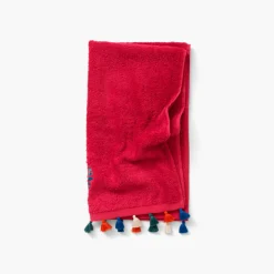 Cheap Serviette de toilette bouclette de coton Balata framboise Serviettes De Toilette