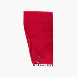 Cheap Serviette de toilette bouclette de coton Balata framboise Serviettes De Toilette