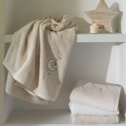 Best Serviette de toilette coton bio Bienvenue blanc Enfant Serviettes De Toilette