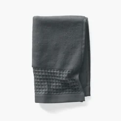 Cheap Serviette invité bouclette de coton biologique Source fusain Serviettes Invité