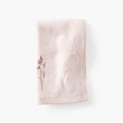 Best Serviette invité coton et viscose de bambou Aura nude Serviettes Invité