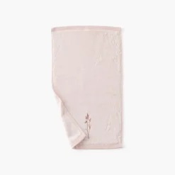 Best Serviette invité coton et viscose de bambou Aura nude Serviettes Invité