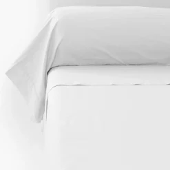 Fashion Taie de traversin percale de coton Neo blanc Taies De Traversin
