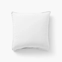 Best Sale Taie d'oreiller carrée lin et coton lavé Songe blanc Taies D’oreiller