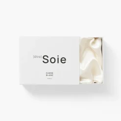 Outlet Taie d'oreiller carrée soie de mûrier Beauté ivoire Femme Coffrets Cadeaux|Capsule Soienew