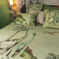 Best Sale Taie d'oreiller rectangulaire pur coton biologique Dinotopi Enfant Linge De Litbio|Taies D'oreiller