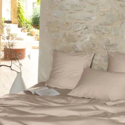 Shop Taie d'oreiller rectangulaire satin de coton bio lavé Quartz dune Femme Coffrets Cadeaux|Taies D’oreiller