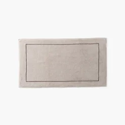 Fashion Tapis de bain coton et viscose de bambou Aura taupe Tapis De Bain