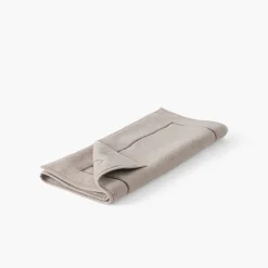 Fashion Tapis de bain coton et viscose de bambou Aura taupe Tapis De Bain