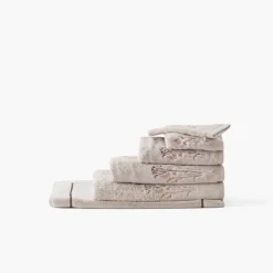 Fashion Tapis de bain coton et viscose de bambou Aura taupe Tapis De Bain