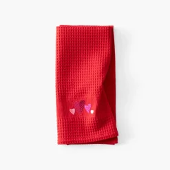 Best Torchon coton nid d'abeille Aime rouge Femme Torchons & Essuie-mains|Coffrets Cadeaux