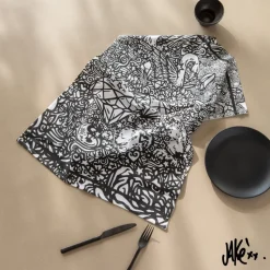 Flash Sale Torchon de cuisine coton Jakè x noir Homme Torchons & Essuie-mains|Coffrets Cadeaux